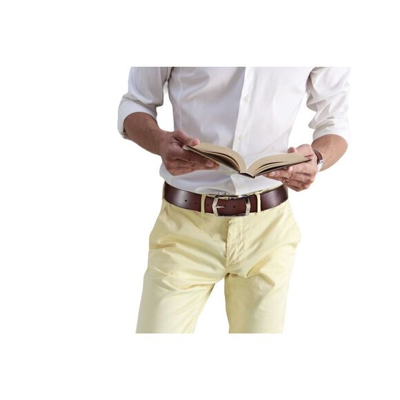 All-in-One Men's Genuine Leather Belt, Dog Collar, and Dog Leash Set - Picture 10 of 12